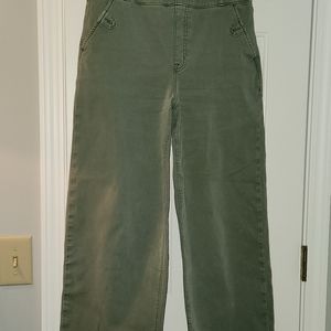 Spanx Stretch Twill cropped wide leg pant